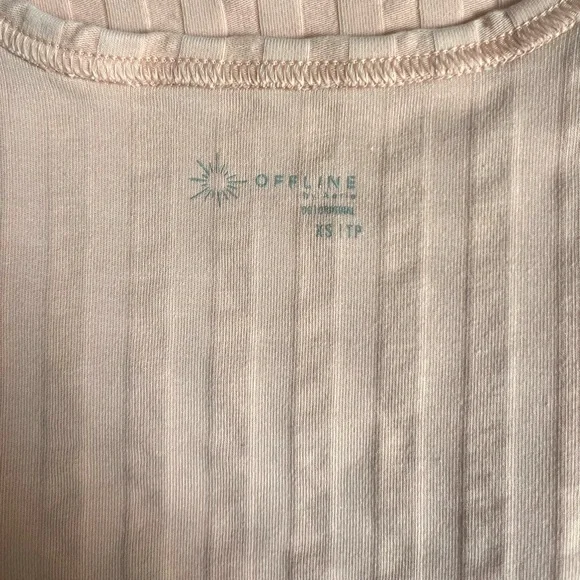 Aerie peach crop top - Picture 3 of 3